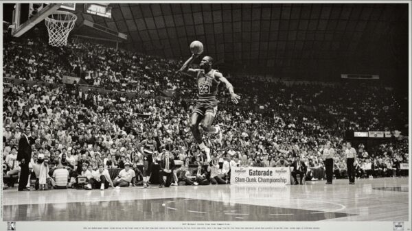 Michael Jordan (1987) Foto/Poster PREMIUM - UNIKAT