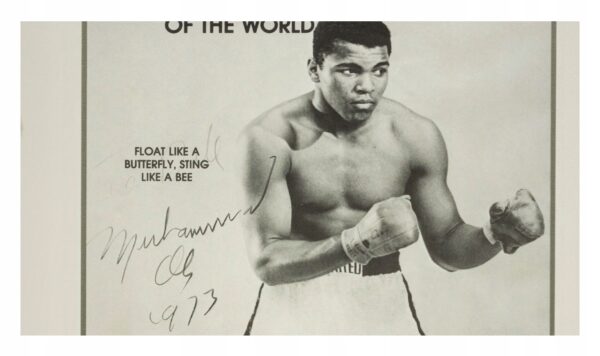 Muhammad Ali (1973) MEGA UNIKAT Vintage - Autograf - obrazek 2