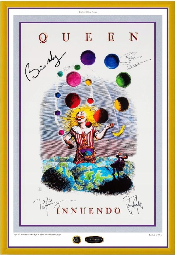 QUEEN (1991) 40x60cm AUTOGRAFY Mercury i inni !!!