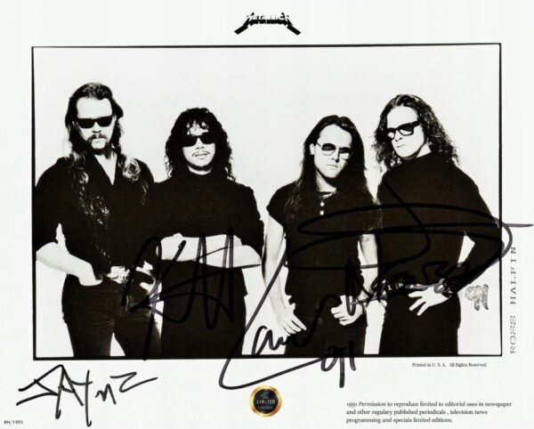 METALLICA (1991) Foto/Poster PREMIUM - AUTOGRAFY !