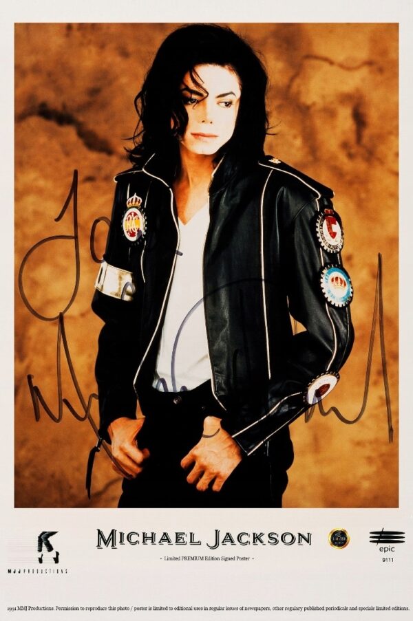 MICHAEL JACKSON (1991) POSTER PREMIUM - AUTOGRAF ! - obrazek 7
