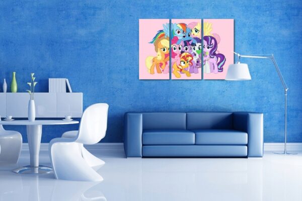 MY LITTLE PONY -Tryptyk Exclusive PREMIUM 3x OBRAZ - obrazek 5