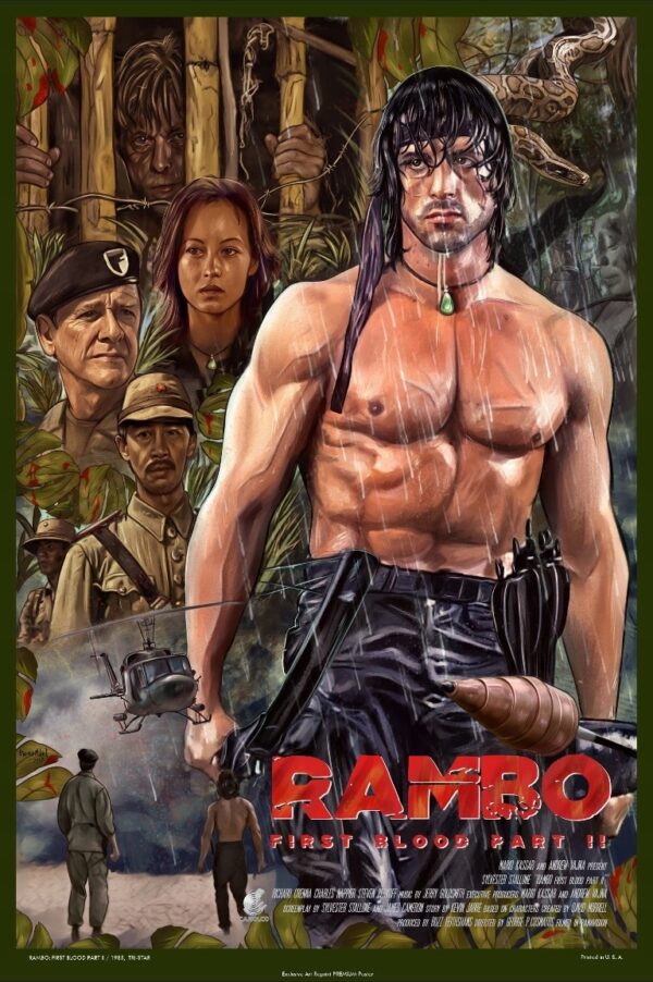 RAMBO 2 - Exclusive Art PREMIUM - MEGA UNIKAT !!! - obrazek 4