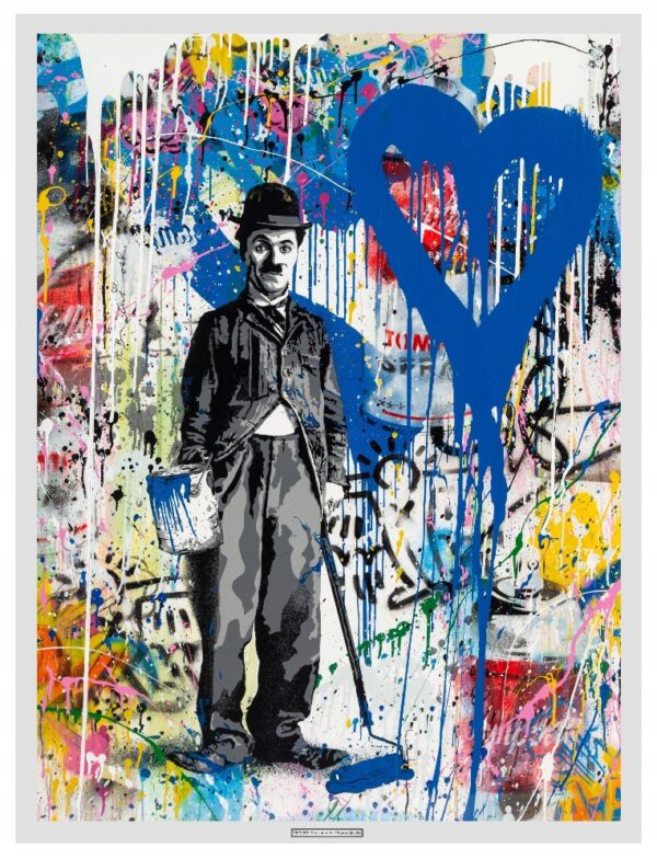 Mr. Brainwash (2018) Chaplin - Obraz XL UNIKAT #3