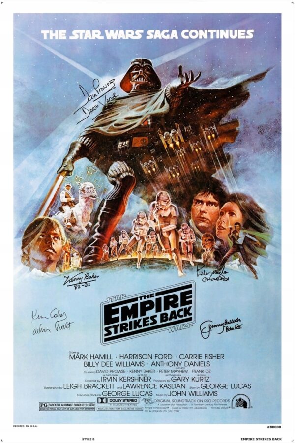 GWIEZDNE WOJNY: Imperium Kontratakuje (1980) Exclusive PREMIUM - Autografy!