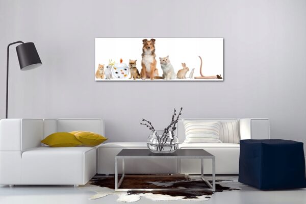 ZWIERZAKI - Panorama PREMIUM 120x40 cm Płótno #1 - obrazek 2