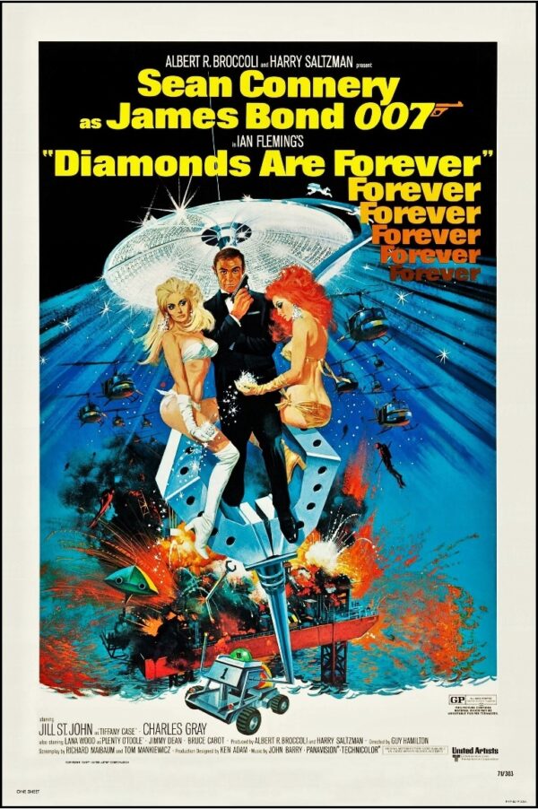 JAMES BOND 007 (1971) S. Connery PREMIUM ! 60x90cm