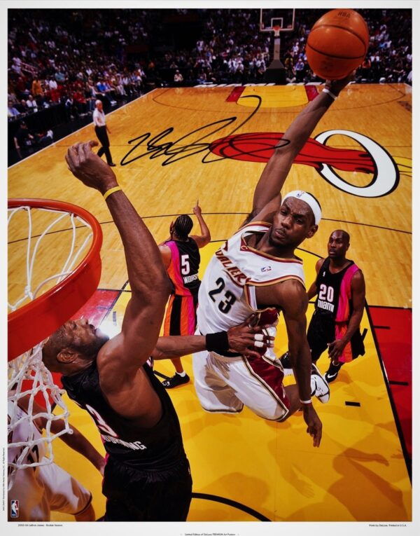 LeBron JAMES - NBA - DeLuxe PREMIUM !! Autograf !! - obrazek 7