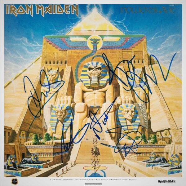 IRON MAIDEN (1984) UNIKAT PREMIUM - Autografy !